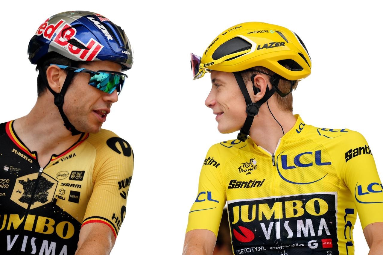Wout Van Aert (left) and Jonas Vingegaard (right) have been integral to Visma-Lease a Bike's Tour de France squads for years
