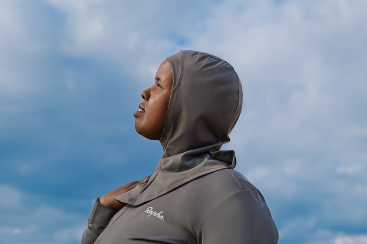Rapha are the first brand in the cycling space to offer a Hijab as part of its clothing range 